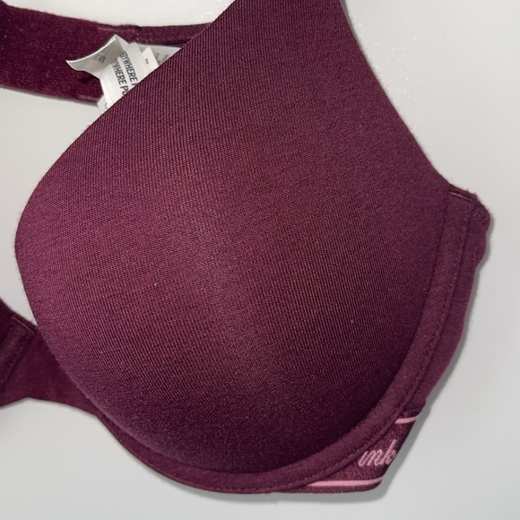 PINK Victoria’s Secret NWT NEW logo wear everywhere push-up bra 34C - Picture 3 of 15